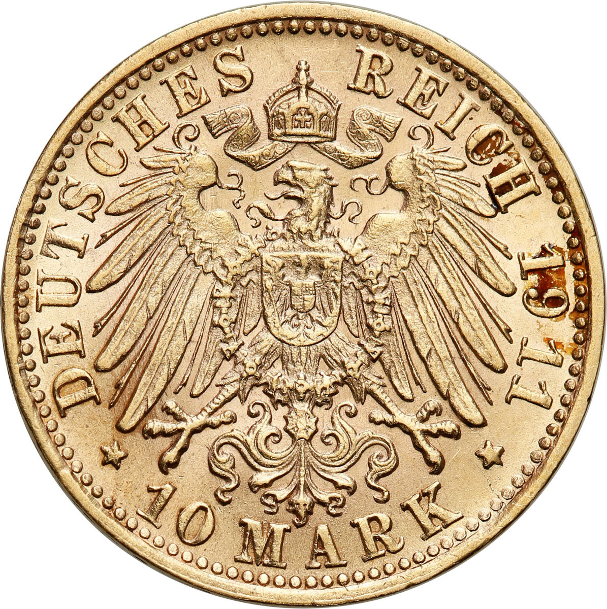 Niemcy, Wirtembergia. 10 marek 1911 F, Stuttgart